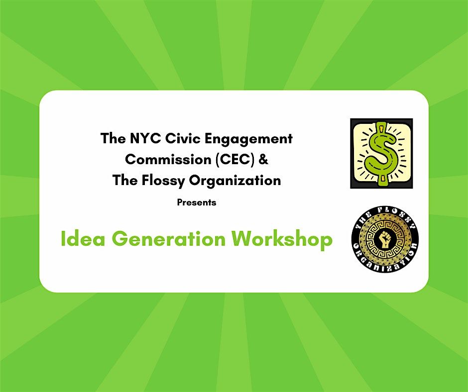 Idea Generation Workshop| Canarsie, 24 October | Event in Brooklyn | AllEvents