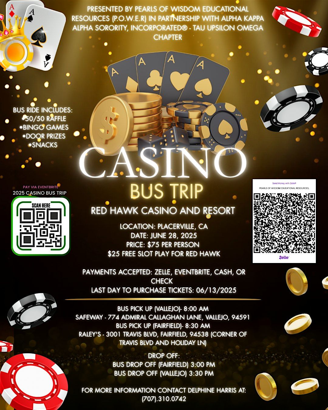 Casino Bus Trip, 28 June | Event in Placerville | AllEvents