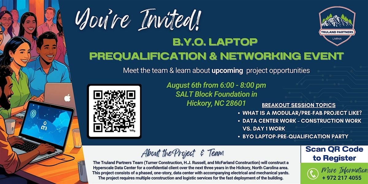 BYO Laptop-Pre-Qualification Party, 6 August | Event in Hickory | AllEvents