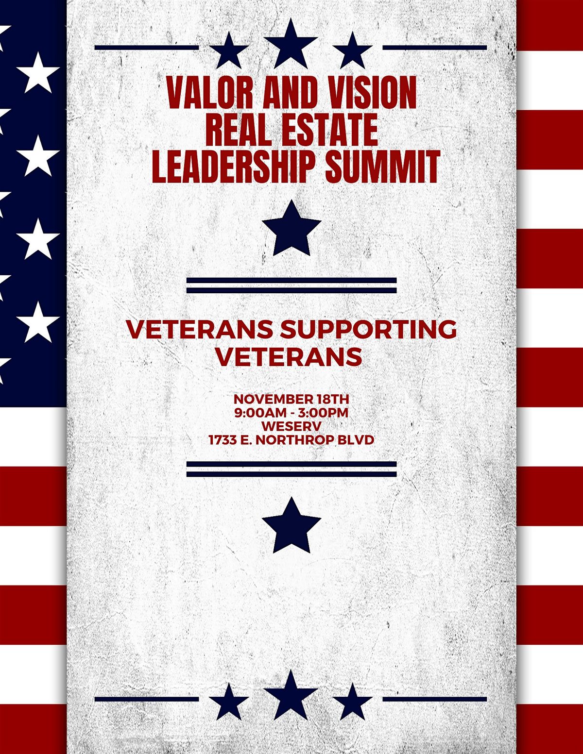 Valor and Vision Real Estate Summit, 18 November | Event in Chandler | AllEvents