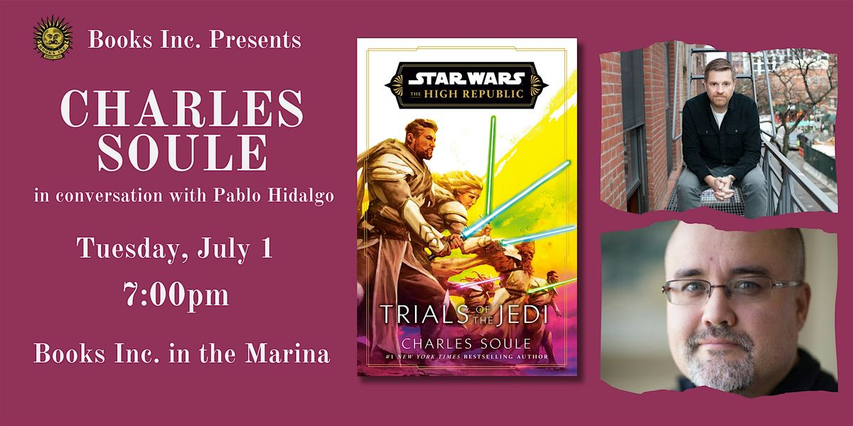 CHARLES SOULE at Books Inc. in the Marina, 1 July | Event in San Francisco | AllEvents