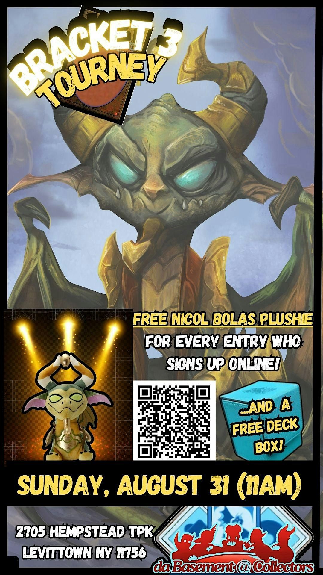 Bracket 3 MTG Commander Tourney, 31 August | Event in Levittown | AllEvents
