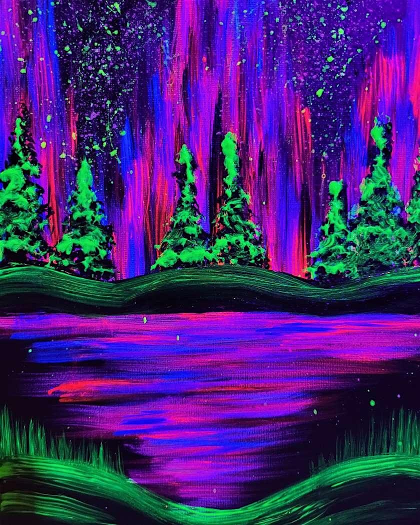 Blacklight Paint and Sip - Blacklight Aurora - St. Charles, IL, 16 August | Event in St. Charles | AllEvents