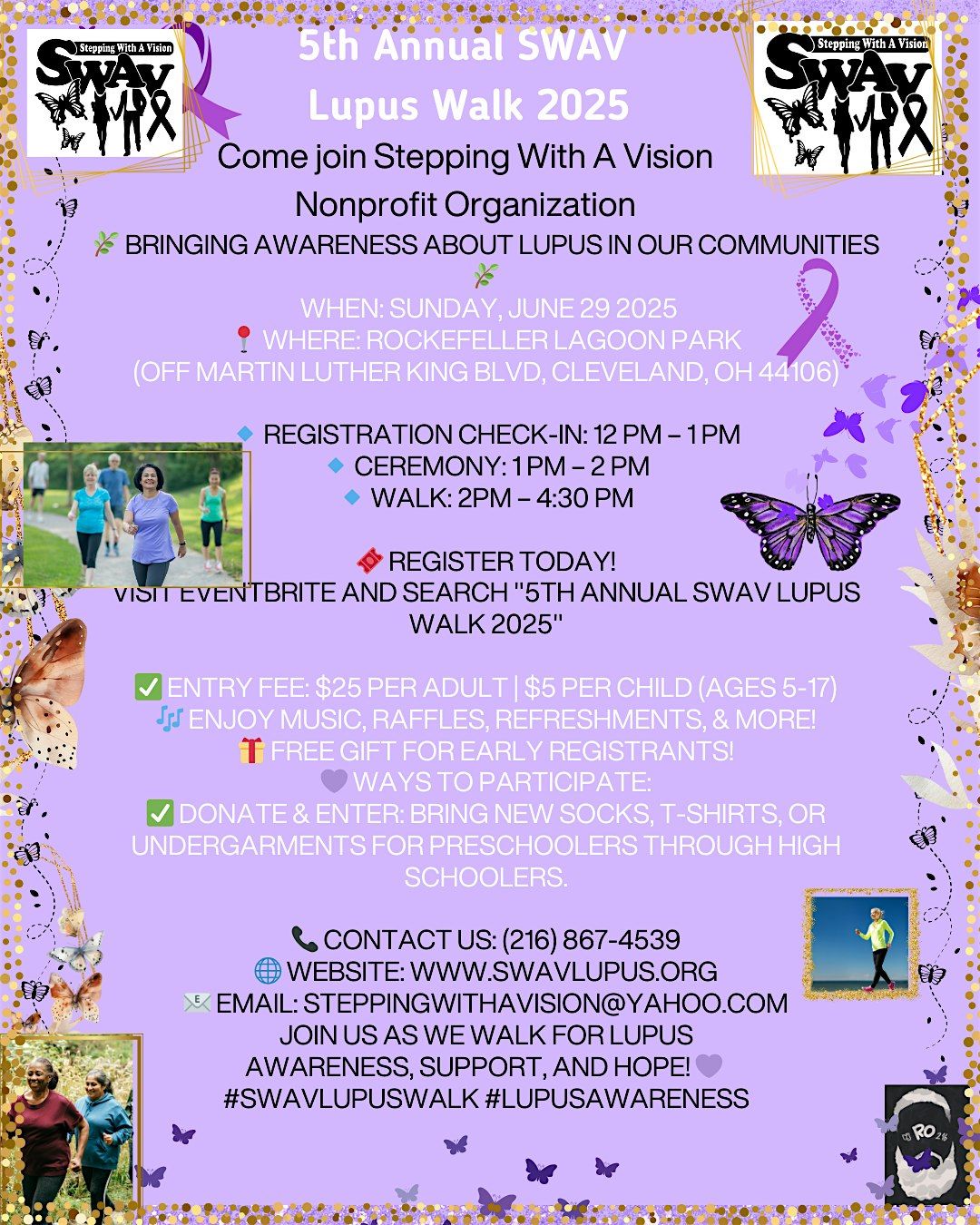 5th Annual Stepping With A Vision (SWAV) Lupus Walk, 29 June | Event in Cleveland | AllEvents