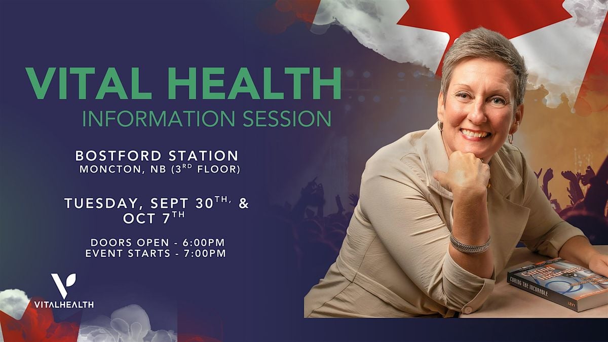 Vital Health Global:  Health & Information Session | Event in Moncton | AllEvents