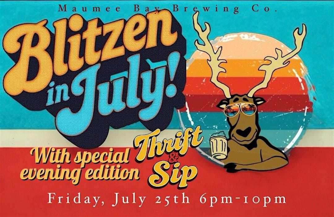 PM Thrift & Sip Blitzen in July, 25 July | Event in Toledo | AllEvents