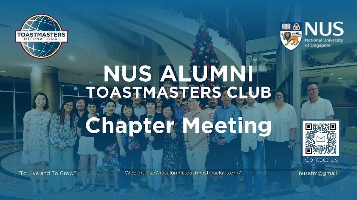 NUS Alumni Toastmasters Club October Chapter Meeting, 10 October | Event in Singapore | AllEvents