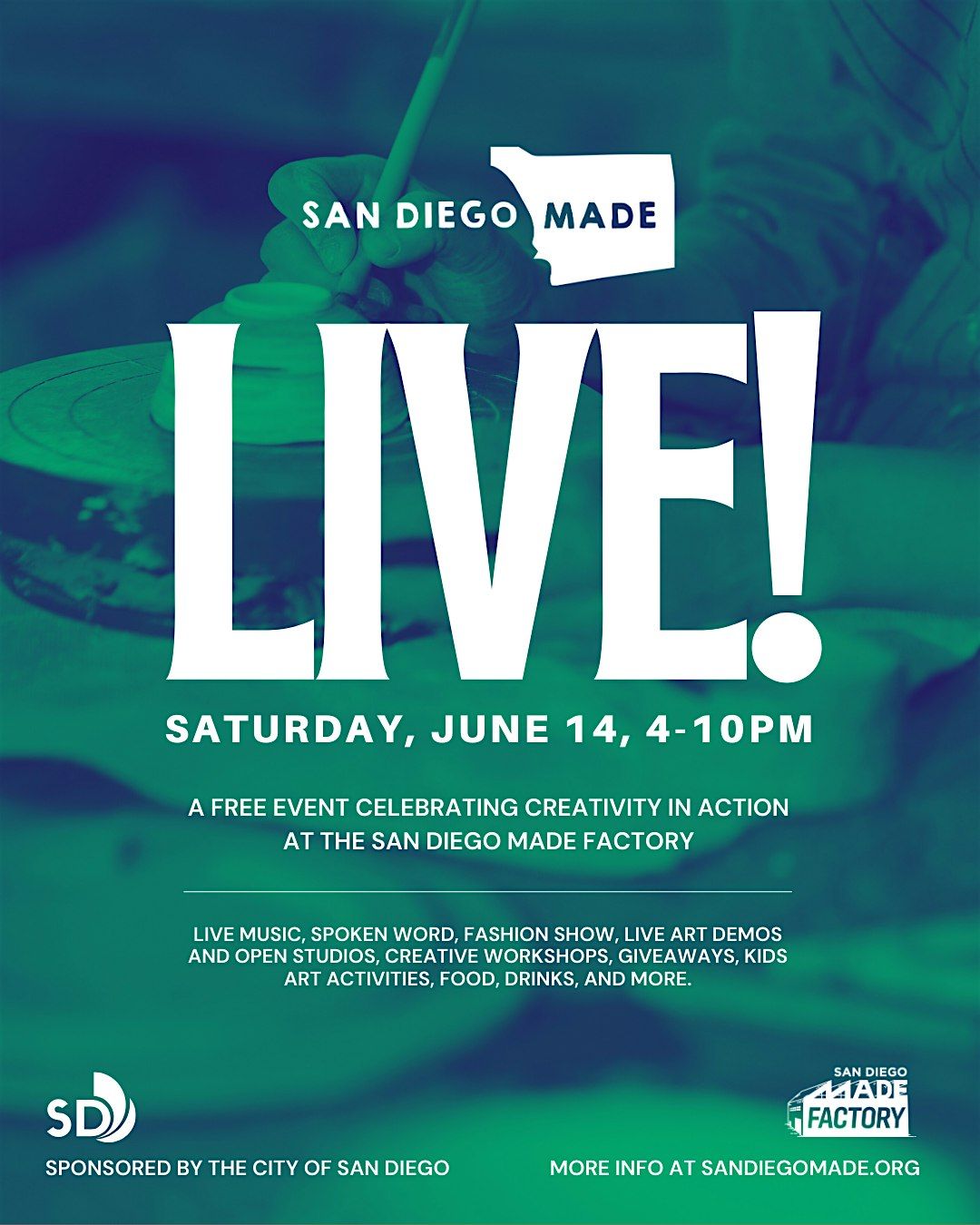 San Diego Made: LIVE!, 14 June | Event in San Diego | AllEvents
