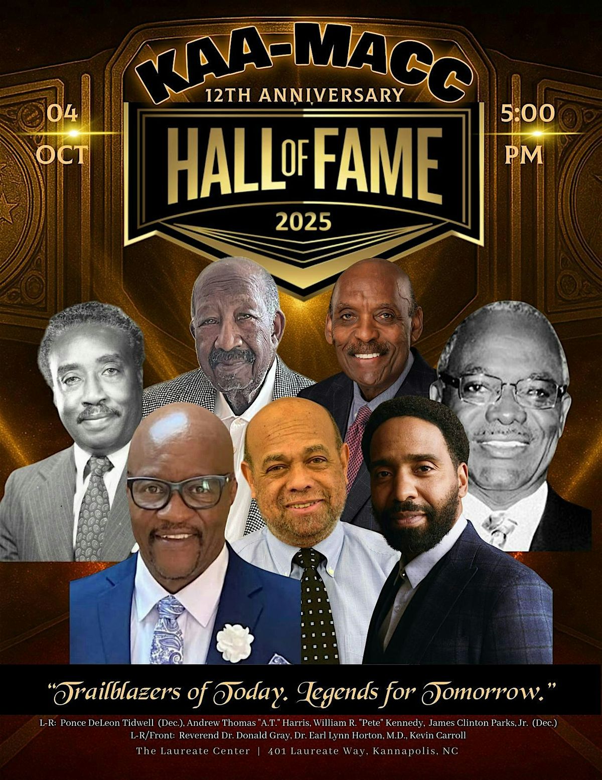 KAA-MaCC 12th Anniversary & Hall of Fame Inductions, 4 October | Event in Kannapolis | AllEvents