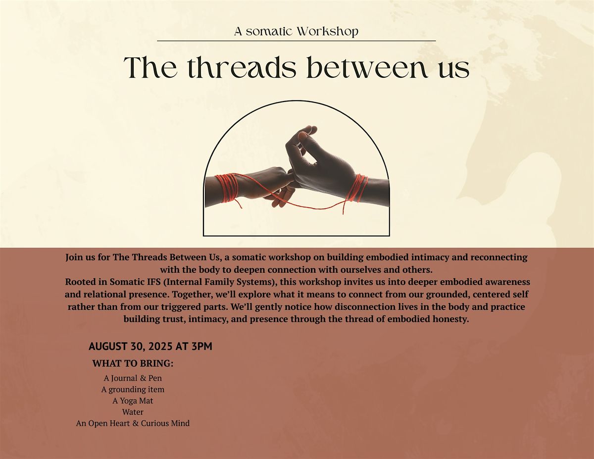 The Threads Between Us, 30 August | Event in Oakland | AllEvents
