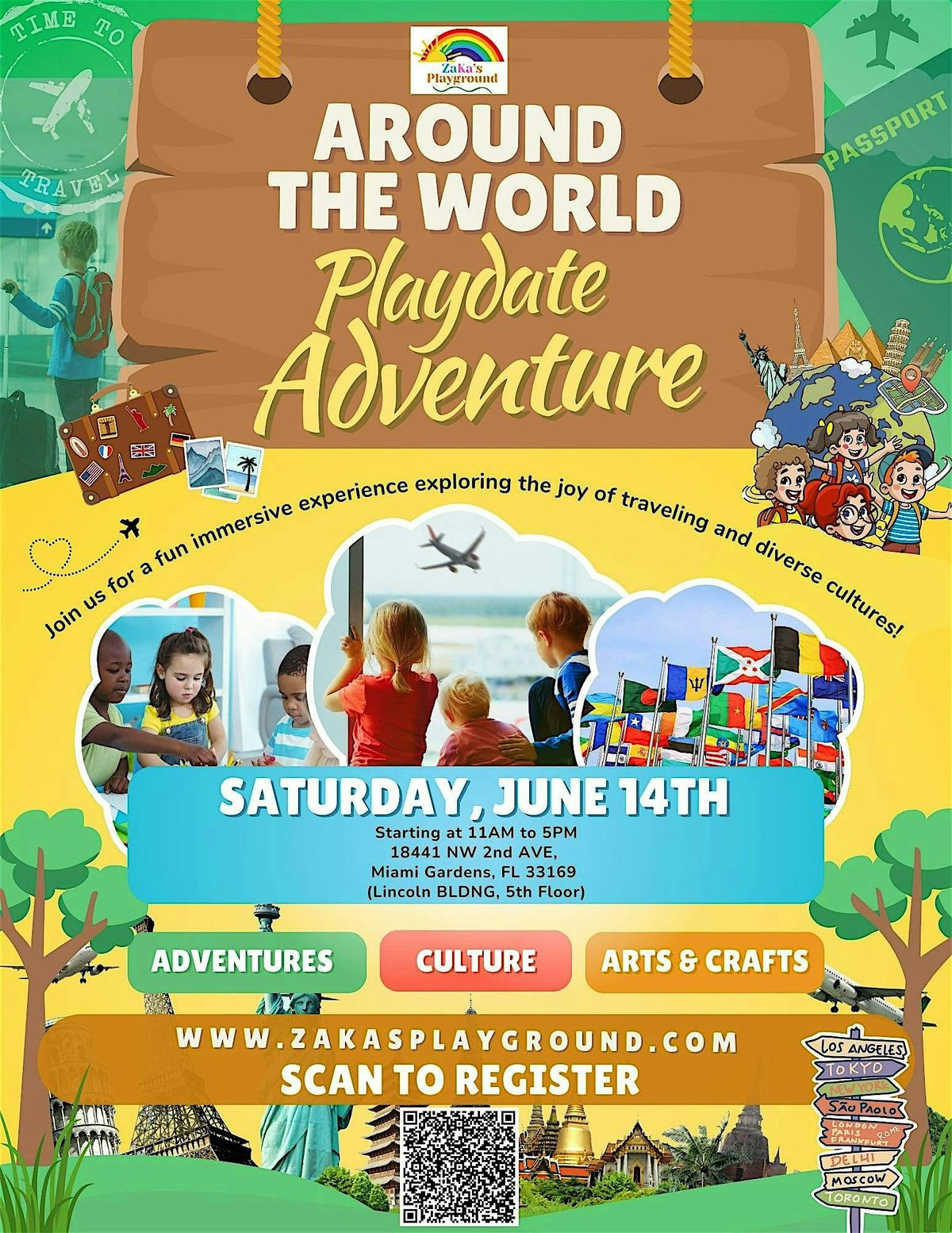 Around the World - Playdate Adventure, 14 June | Event in Miami Gardens | AllEvents