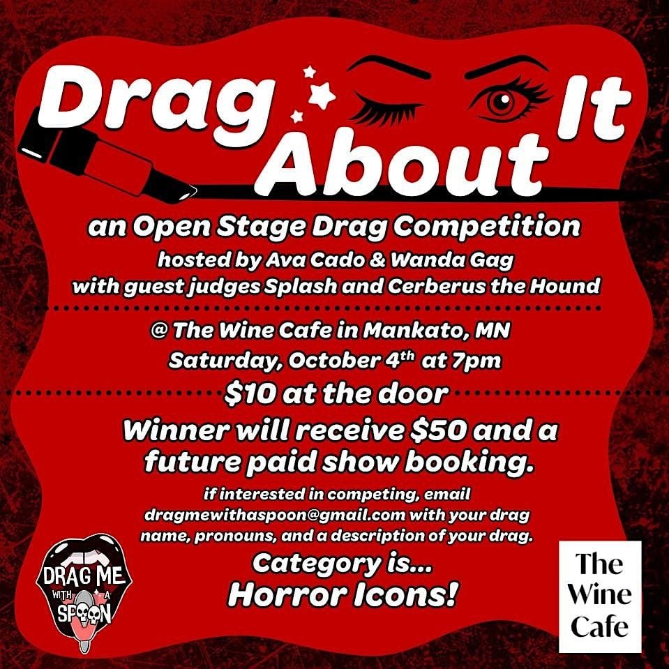 Drag About It: Horror Icons!, 4 October | Event in Mankato | AllEvents