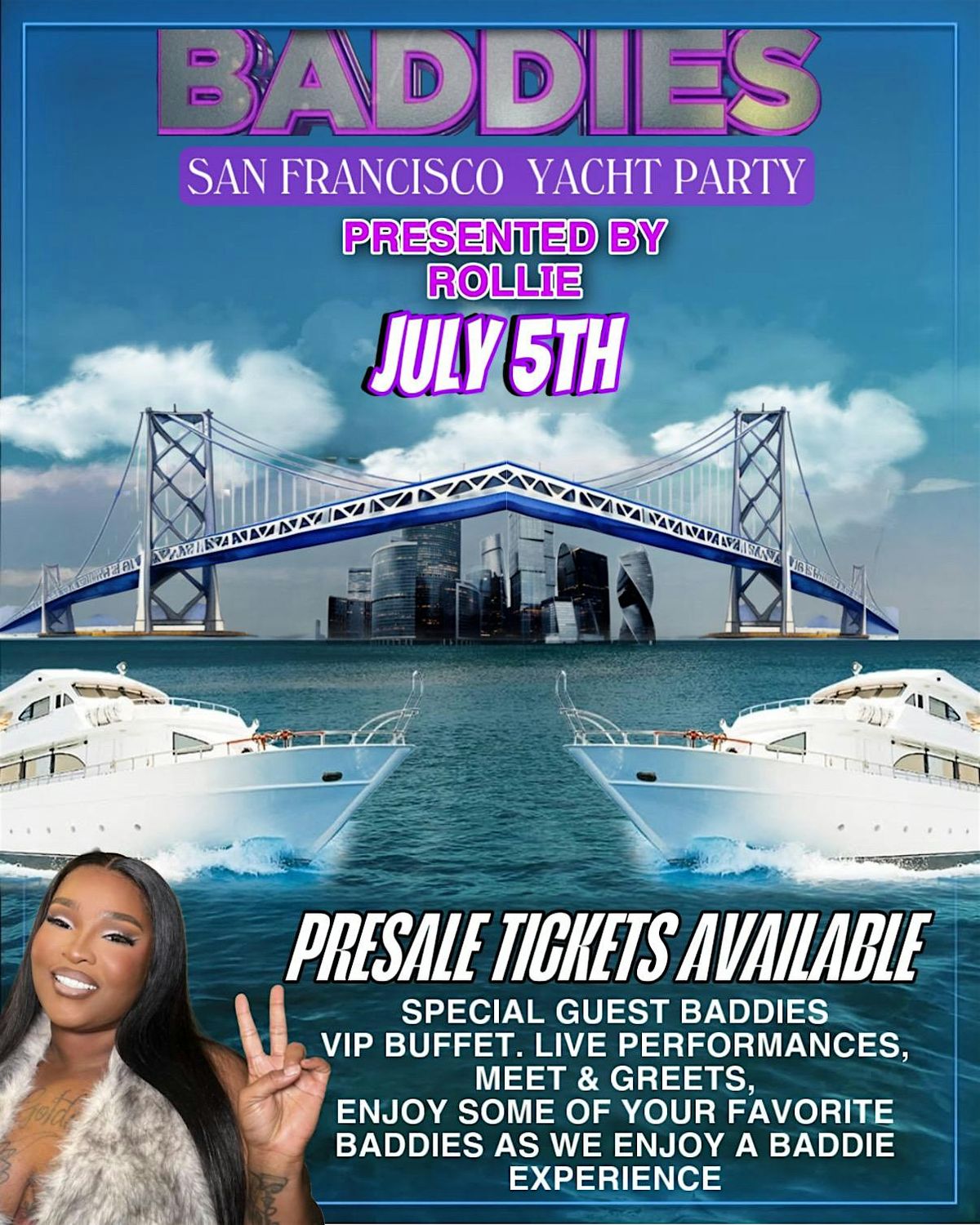 Baddies Yacht Party 2025, 6 July | Event in Oakland | AllEvents