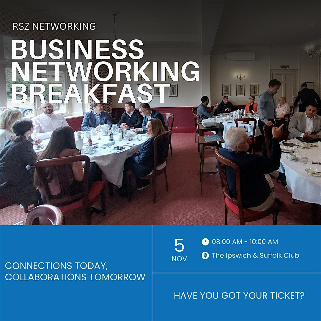 Business Networking Breakfast, 5 November | Event in Ipswich | AllEvents