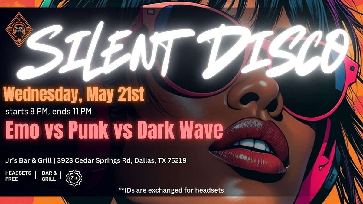 FREE Emo Night Silent Disco! Emo vs Punk vs Dark Wave, 21 May | Event in Dallas | AllEvents