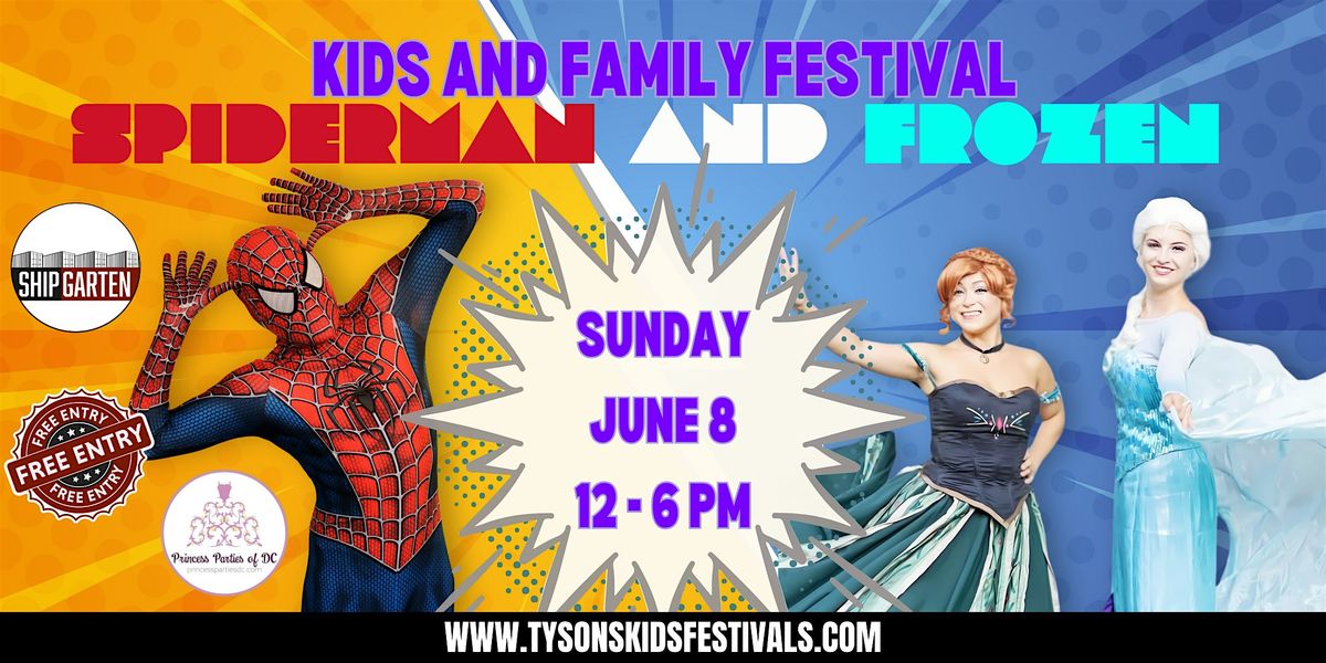 Spiderman and Frozen Host Kids and Family Festival, 8 June | Event in Mclean | AllEvents