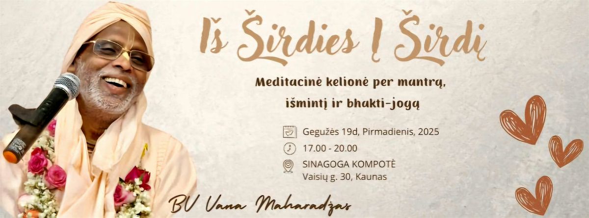 Iš Širdies Į Širdį / From Heart To Heart, 19 May | Event in Kaunas | AllEvents
