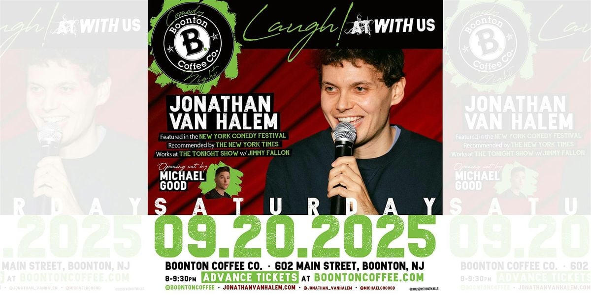 Comedy Night with Jonathan van Halem, 20 September | Event in Boonton | AllEvents