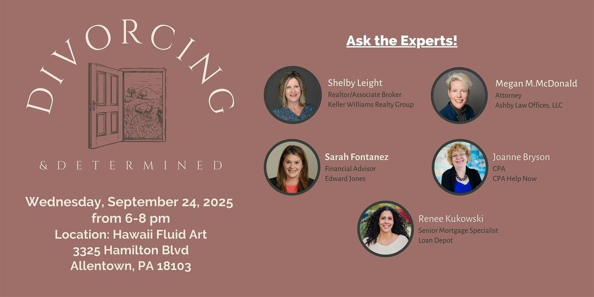 Divorcing & Determined September 2025, 24 September | Event in Allentown | AllEvents