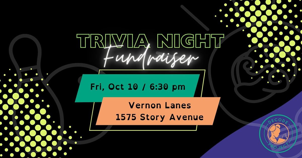 Decode Project Trivia Night Fundraiser: Books to Screen, 10 October | Event in Louisville | AllEvents