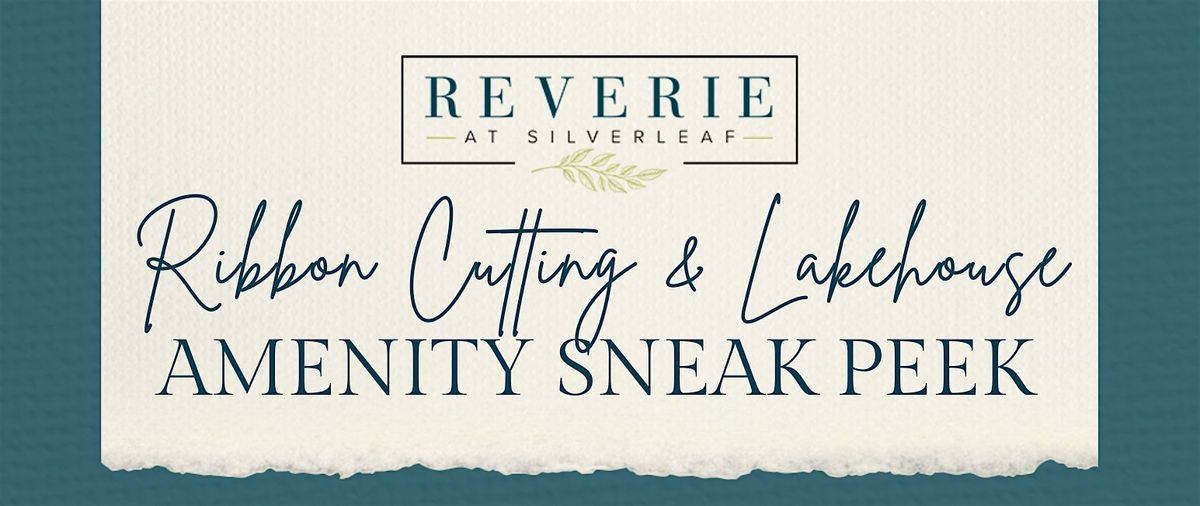 Ribbon Cutting and Lake House Amenity Sneak Peek, 21 August | Event in St. Augustine | AllEvents