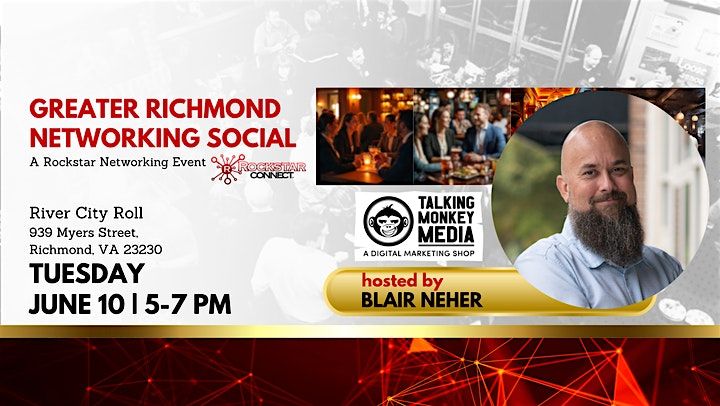 Greater Richmond Networking Social | June | Rockstar Connect, 10 June | Event in Richmond | AllEvents