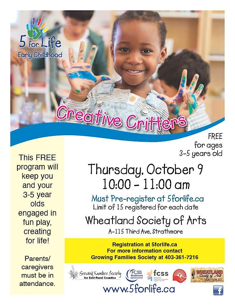 Creative Critters, 9 October | Event in Strathmore | AllEvents