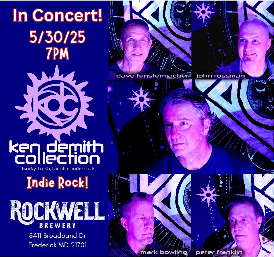 Copy of KEN DEMITH COLLECTION - Indie Rock - Live in Concert @ Rockwell, 30 May | Event in Frederick | AllEvents