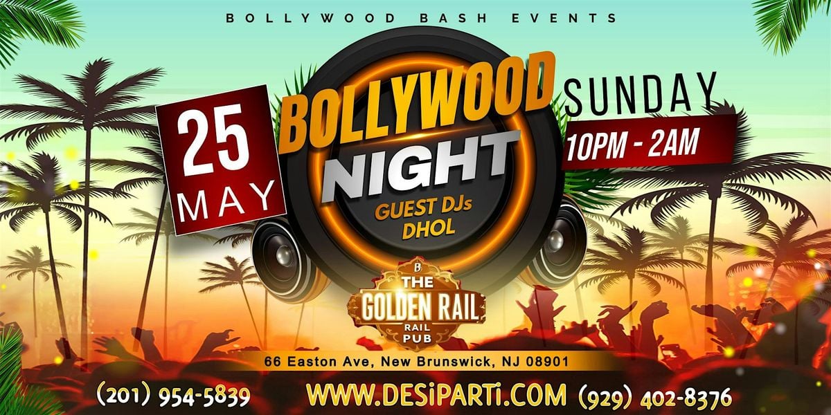 Bollywood Nights Desi Party @ Golden Rail Pub, New Brunswick, NJ, 25 May | Event in New Brunswick | AllEvents