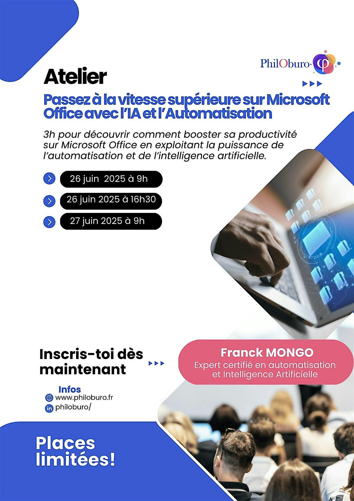 Passez à la vitesse supérieure sur MS Office avec l’IA et l’Automatisation, 26 June | Event in Lille