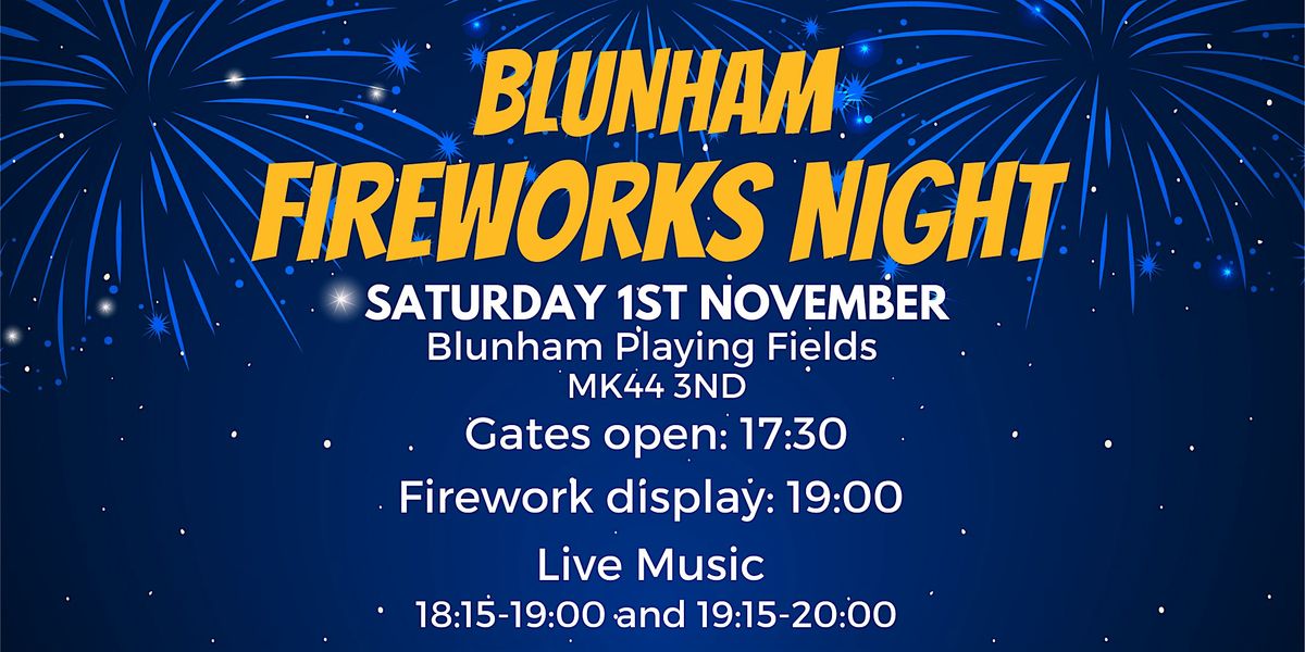 Blunham Fireworks Night 2025, 1 November | Event in Blunham | AllEvents