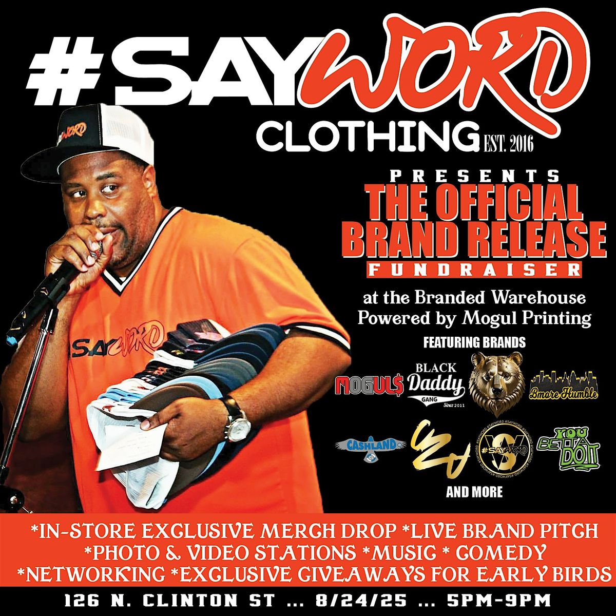 HENRY JONEZ &  SAY WORD CLOTHING PRESENTS: THE DROP THAT TALKS BACK, 24 August | Event in Baltimore | AllEvents