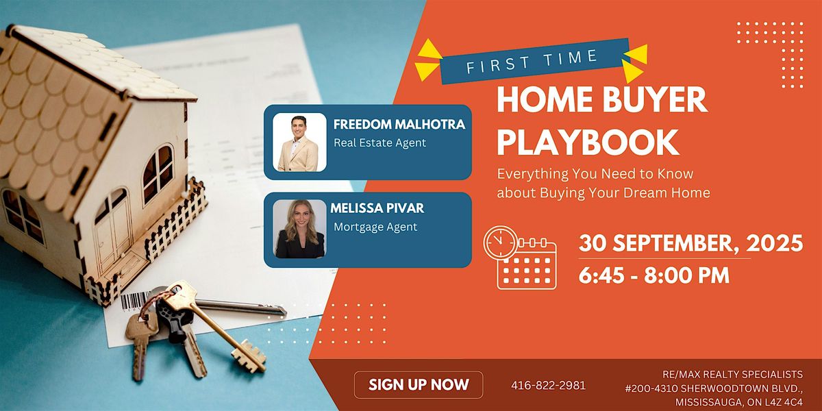 The First-Time HOME BUYER Playbook, 30 September | Event in Mississauga | AllEvents