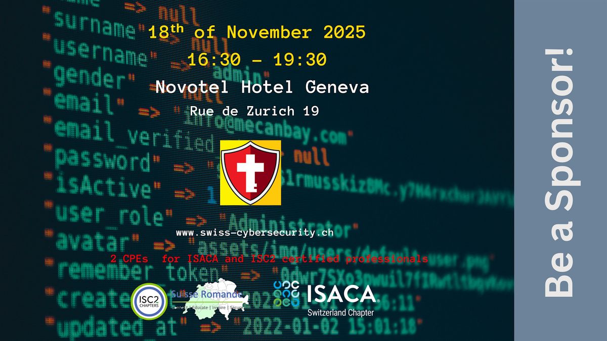 AppSec Innovations Transforming Data Protection, 18 November | Event in Genève | AllEvents