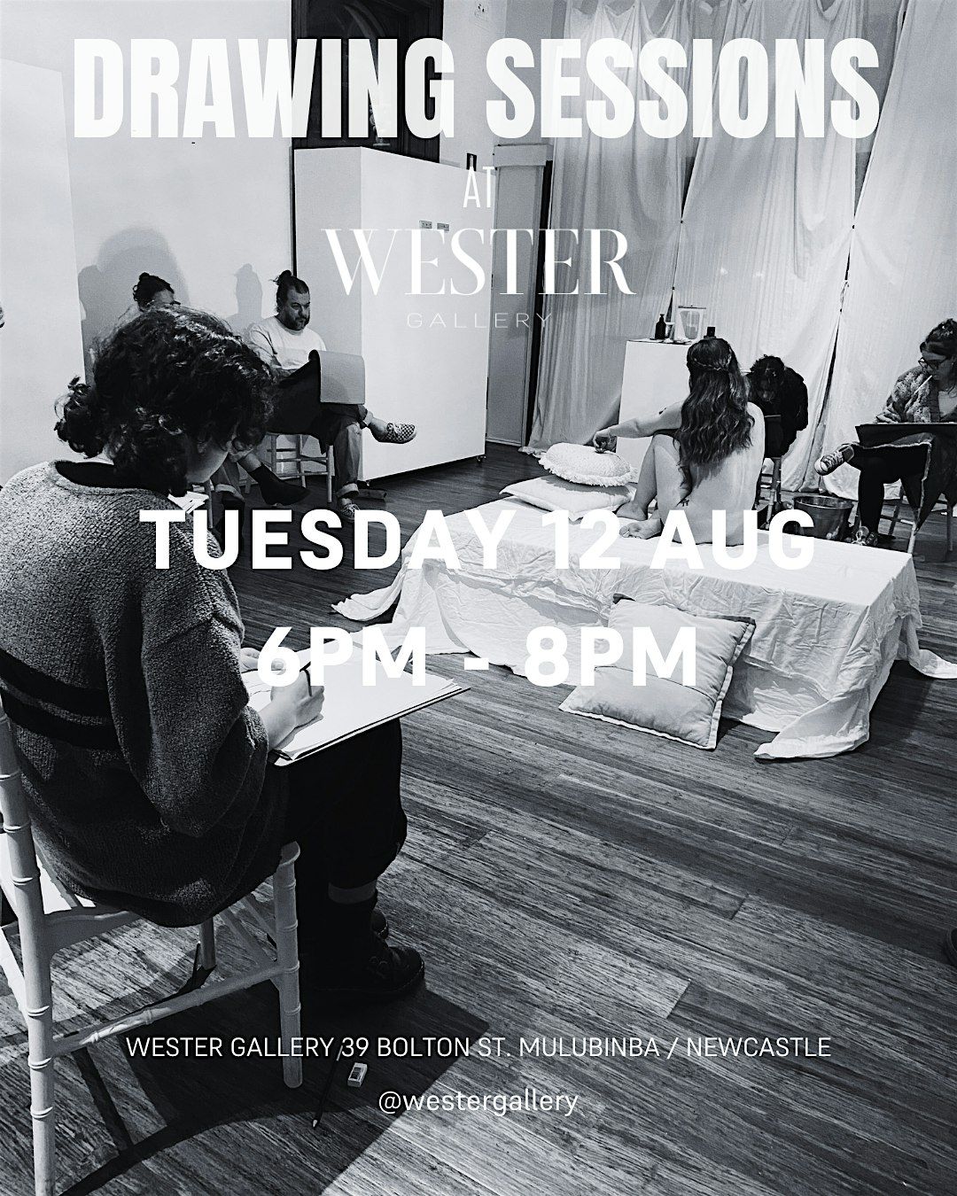 Life Drawing at Wester Gallery, 19 August | Event in Newcastle | AllEvents