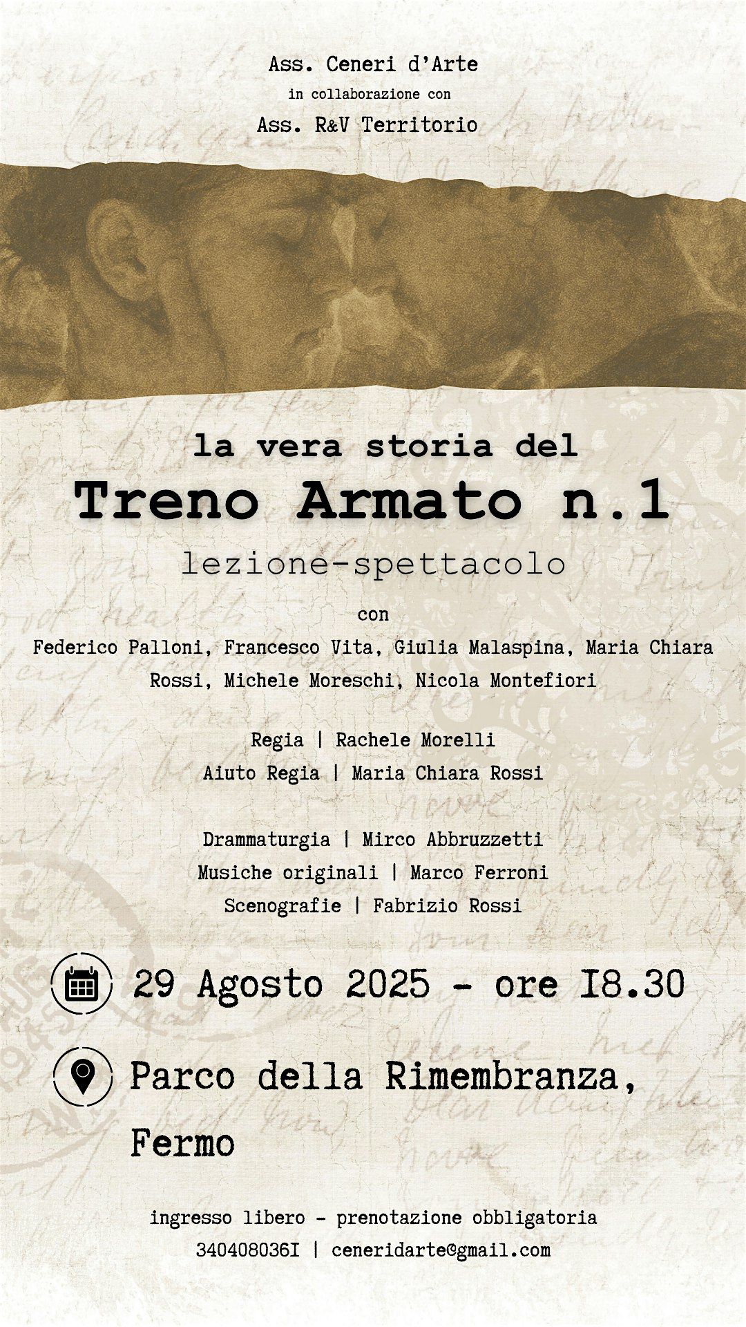 Treno armato n.1 - Lezione spettacolo, 29 August | Event in Fermo | AllEvents