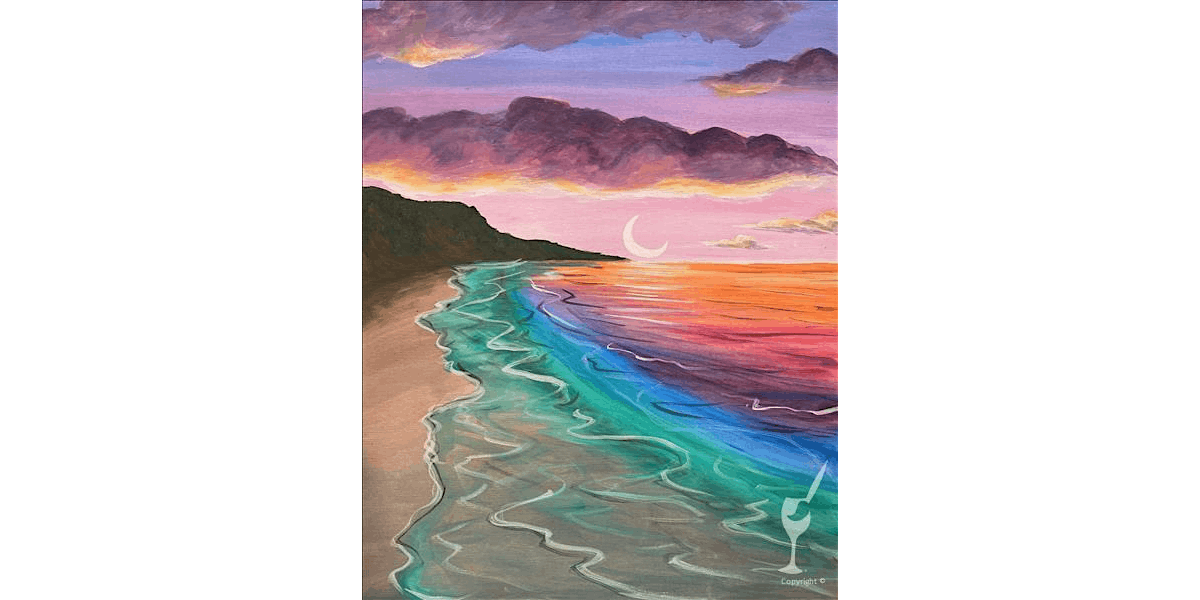 Rhythm of the Tides - Paint and Sip in Austin | Classpop!™, 23 August | Event in Austin | AllEvents