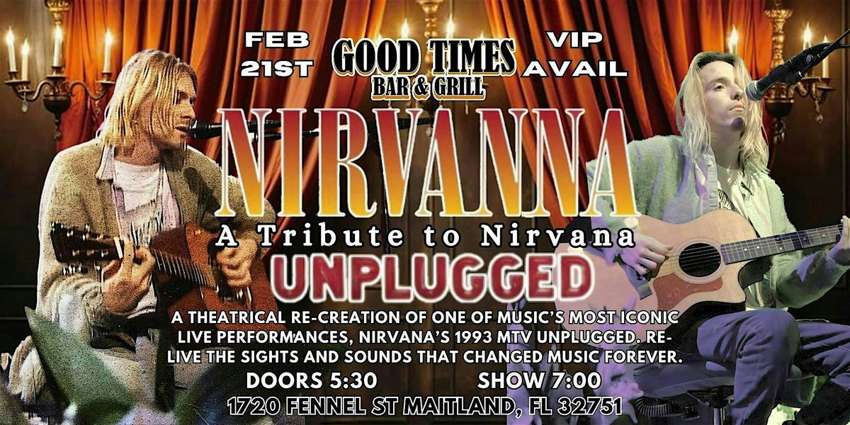 NIRVANA UNPLUGGED! NIRVANNA Tribute to Nirvana AND Linkin Park Tribute Band, 23 June | Event in Maitland | AllEvents