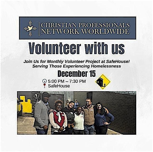 December Christian Professionals Network Volunteer With Us, 15 December | Event in Atlanta | AllEvents