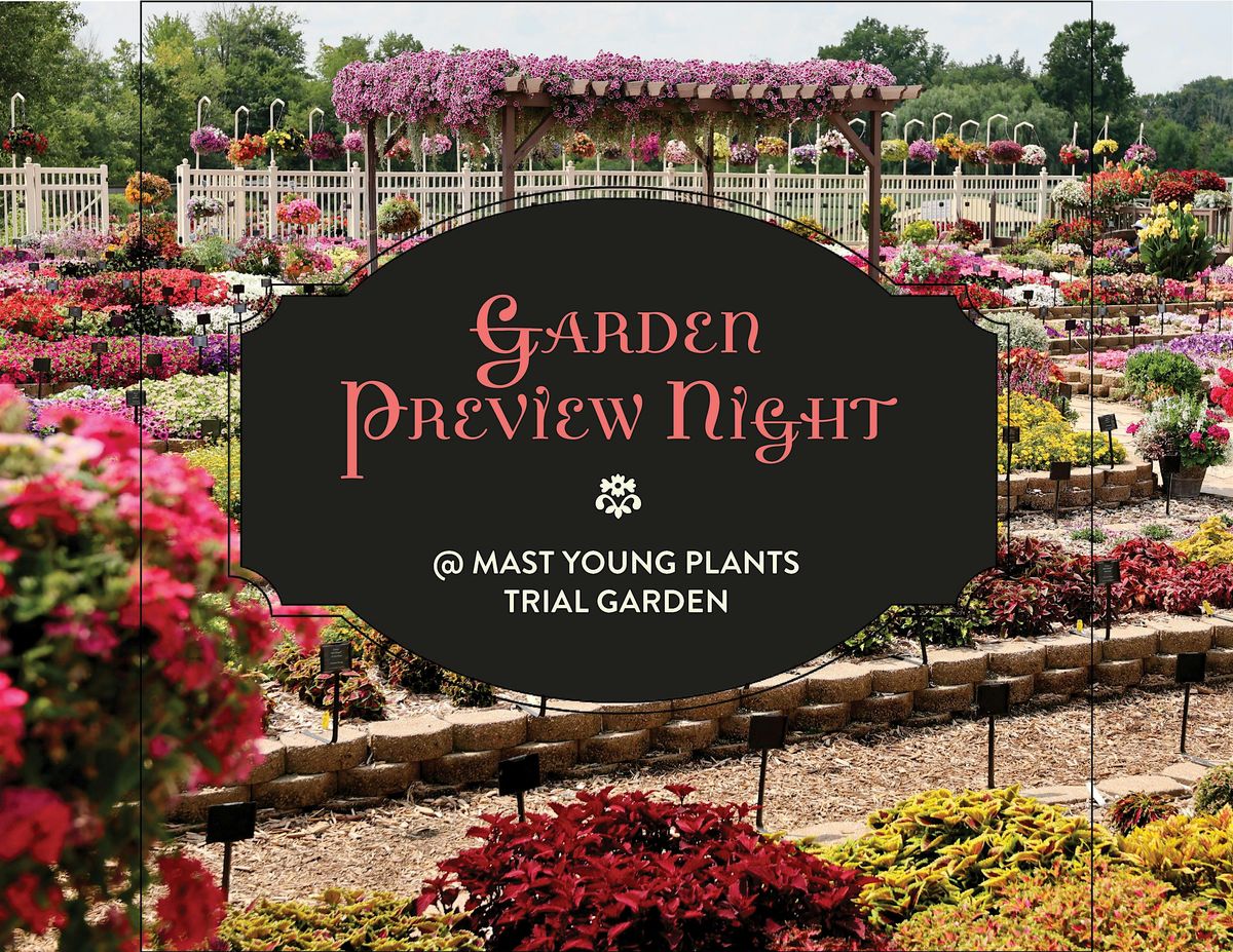 Garden Preview Night at Mast Young Plants' Trial Garden, 14 August | Event in Walker | AllEvents