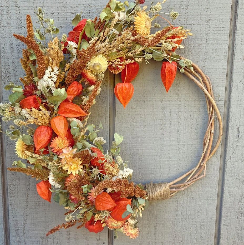 Dried Flower Wreath Workshop | Event in Philomath | AllEvents