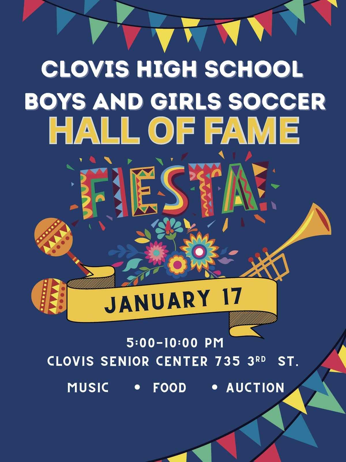 2026 CHS Soccer Hall of Fame Fiesta, 17 January | Event in Clovis | AllEvents