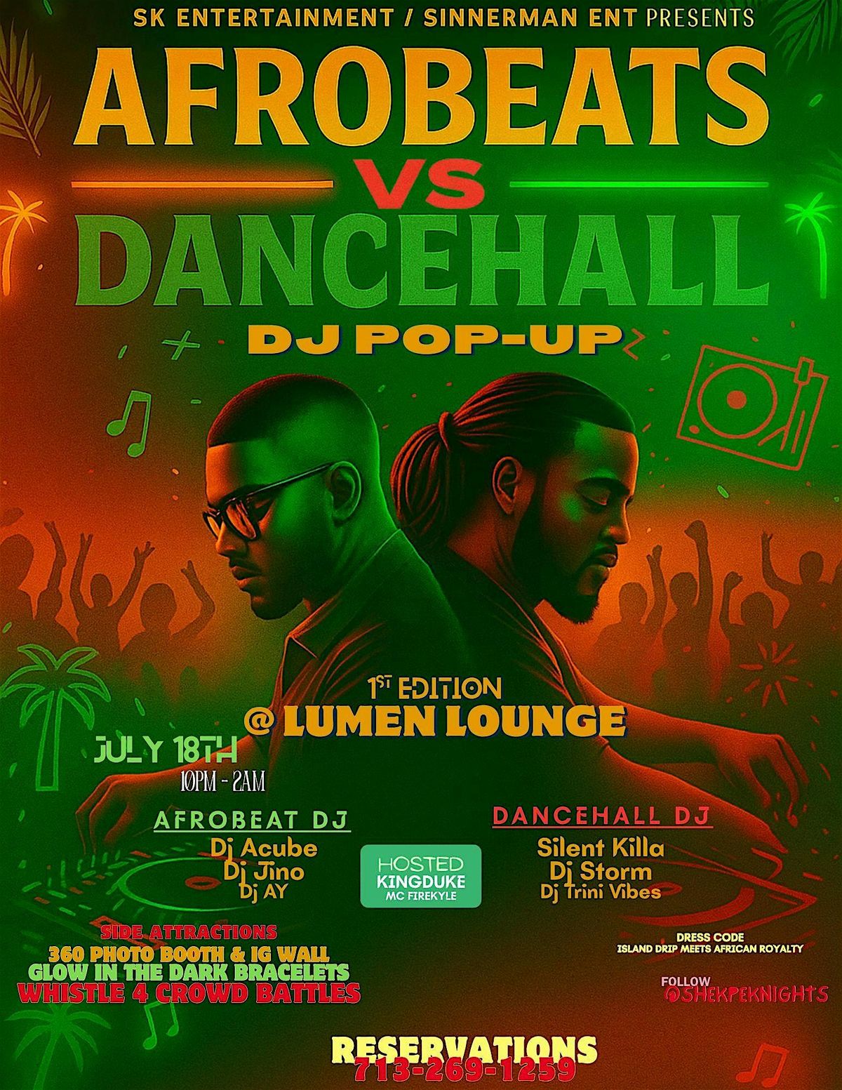 Afrobeats VS Dancehall Dj Pop-up, 8 August | Event in Houston | AllEvents