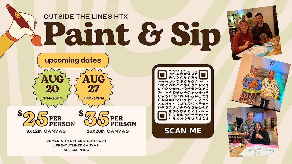 Paint and Sip at City Orchard, 27 August | Event in Houston | AllEvents
