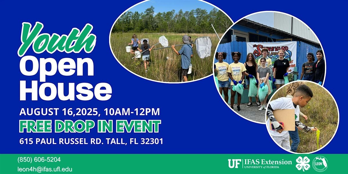 Youth Open House, 16 August | Event in Tallahassee | AllEvents