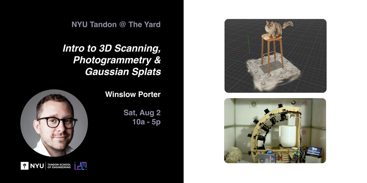 Intro to 3D Scanning, Photogrammetry & Gaussian Splats, 2 August | Event in Brooklyn | AllEvents