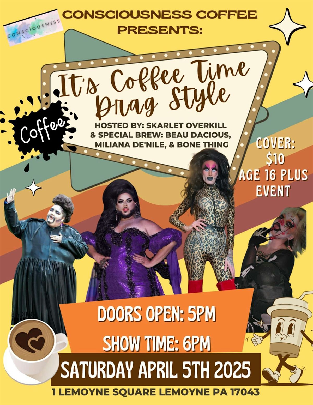 It's Coffee Time: Drag Style! | Event in Lemoyne | AllEvents
