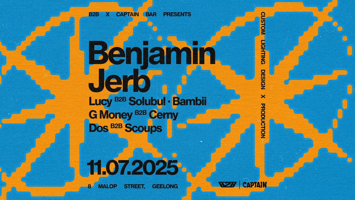 B2B presents Benjamin and Jerb, 11 July | Event in Geelong | AllEvents
