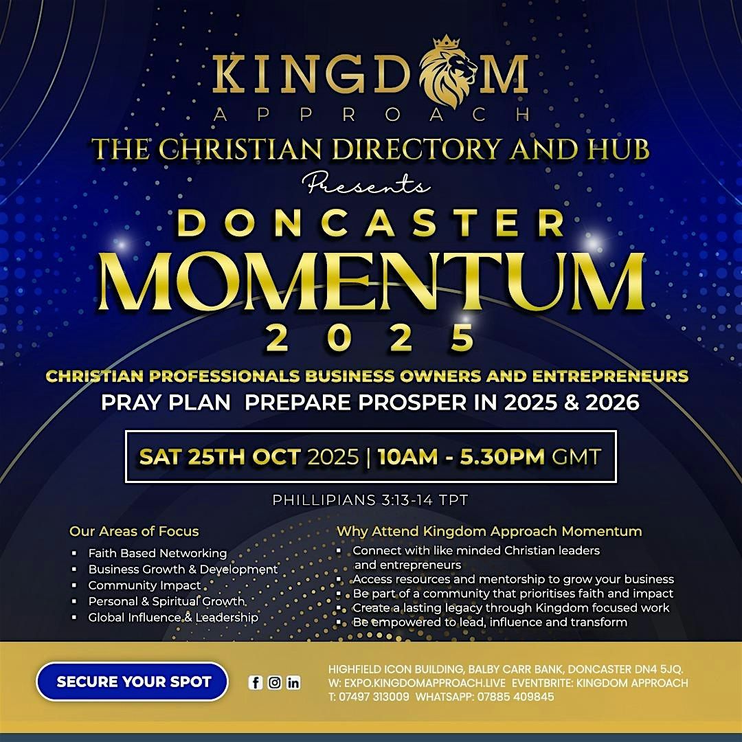 Momentum Doncaster, 25 October | Event in Doncaster | AllEvents