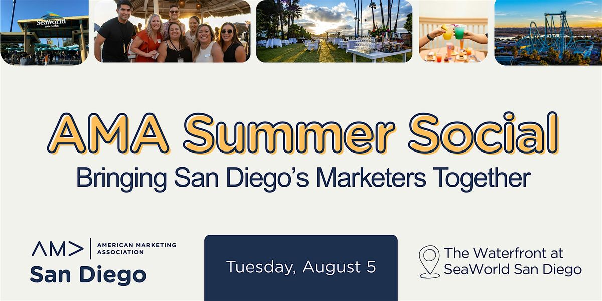 AMA San Diego Summer Social, 5 August | Event in San Diego | AllEvents